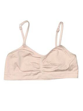 MAIDENFORM Girl's Light Pink Sports Bra Large 34A Adjustable Straps